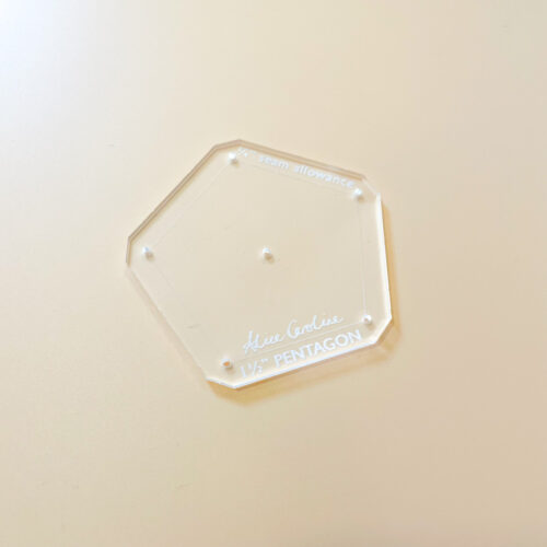 1 1/2" Pentagon Acrylic Shape