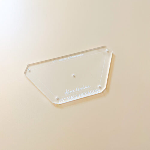 1 3/4" half hexagon template