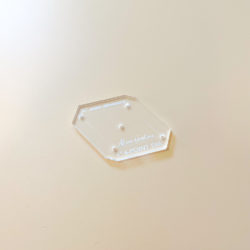 1" 6-punkts diamant akryl form