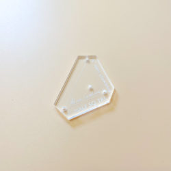 1" 半方形三角形模板