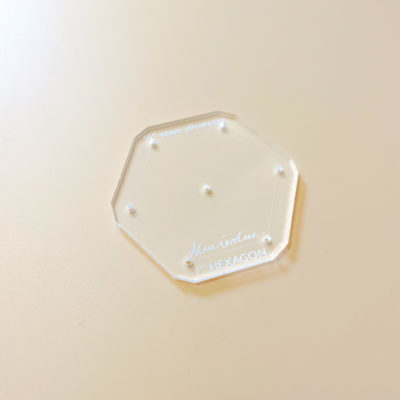 1" hexagon akrylmall