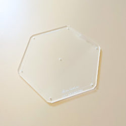 2 1/2" hexagon acryl sjabloon