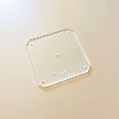 2 "vierkante acryl sjabloon