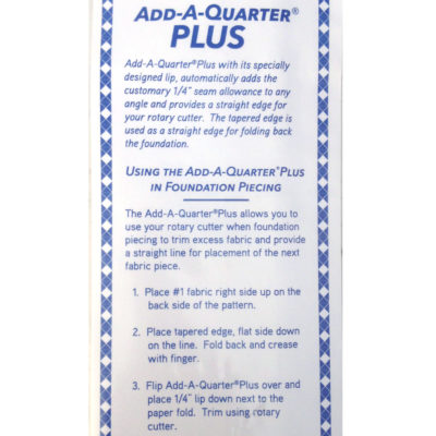CM Designs Add-A-Quarter Plus Ruler