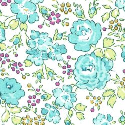 Bright Turquoise Felicite Liberty Fabric