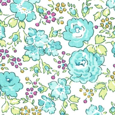 Bright Turquoise Felicite Liberty Fabric