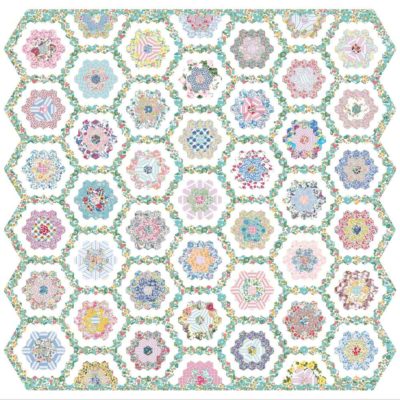 Betsy's Bouquet Liberty EPP-quilt