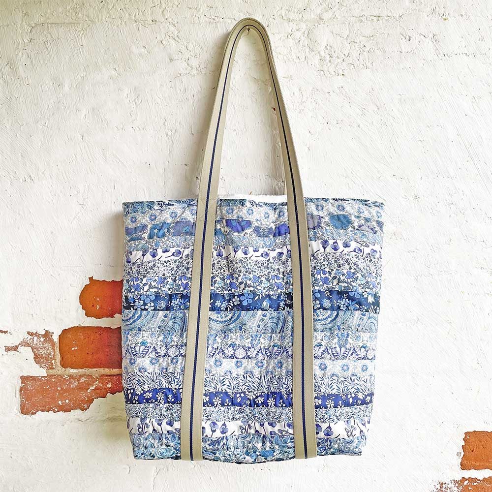 Blue Jelly roll Tote bag