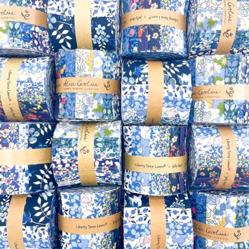 Liberty Tana Lawn Fabric Blue Jelly Roll