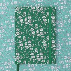 Liberty Fabric Covered Notebook | Capel Emerald
