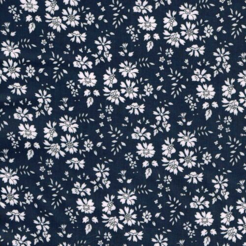 Liberty Capel Navy Matte PVC Fabric