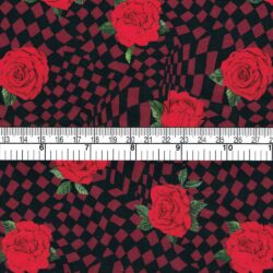 Liberty Fabric Chequered Rose C