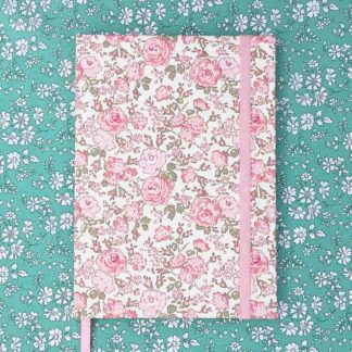 Caderno coberto de tecido Liberty | Flor de Cerejeira Felicite Exclusiva