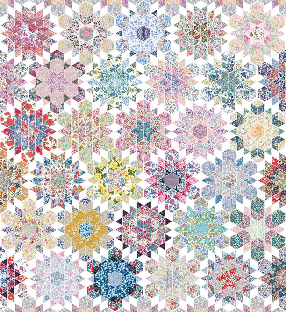 Flower Garden Quilt - Full Quilt Kit - Alice Caroline - Liberty fabric,  patterns, kits and more - Liberty of London fabric online