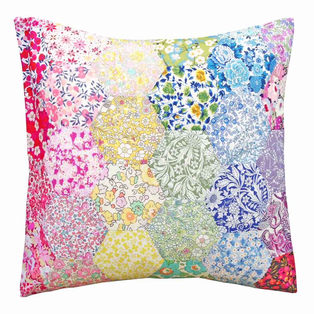 Liberty Tana Lawn® EPP Hexagon Cushion Kit - Alice Caroline - Liberty  fabric, patterns, kits and more - Liberty of London fabric online