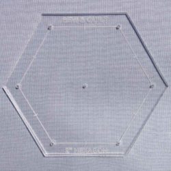 Hexagon akryl skære skabelon