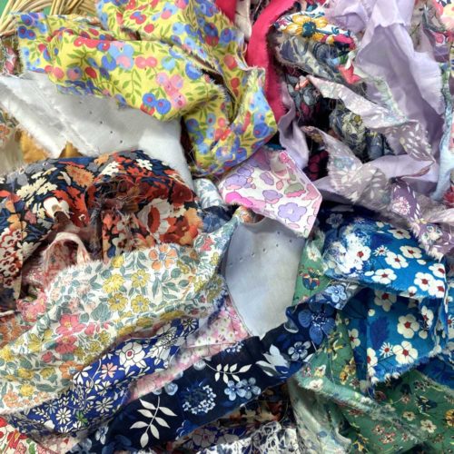 Liberty Tana Lawn Fabric Multi-Coloured Holey Ribbons 200g - Alice ...