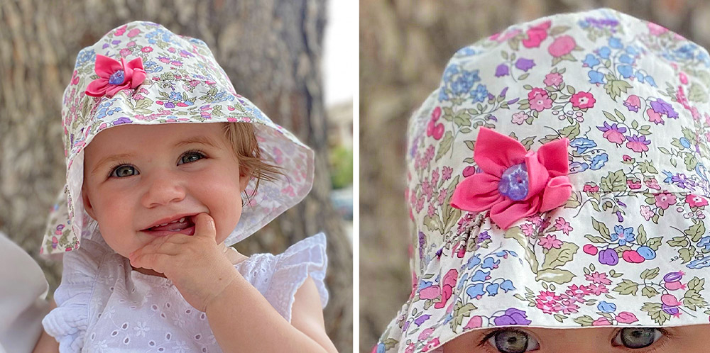 Smocked Liberty Dress & Matching Sun Hat - Alice Caroline - Ύφασμα Liberty,  μοτίβα, κιτ και άλλα - Ύφασμα Liberty of London online