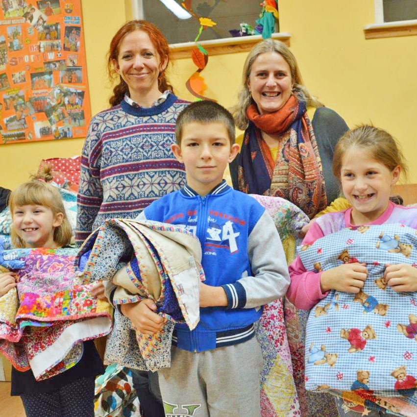 SOS Quilts ankommer til Polen