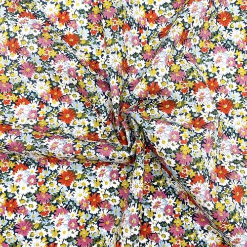 Liberty fabric scrunched