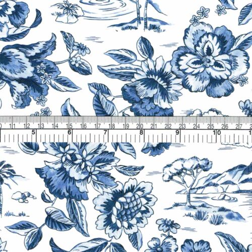 Liberty Fabric Delft Lagoon C