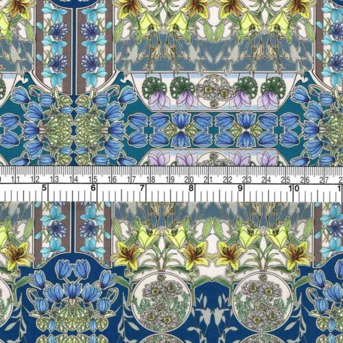 Liberty Tana Lawn Art Nouveau Print Blue