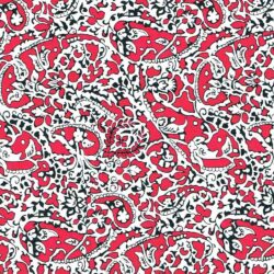 Tissu Liberty Lagos Laurier Rouge