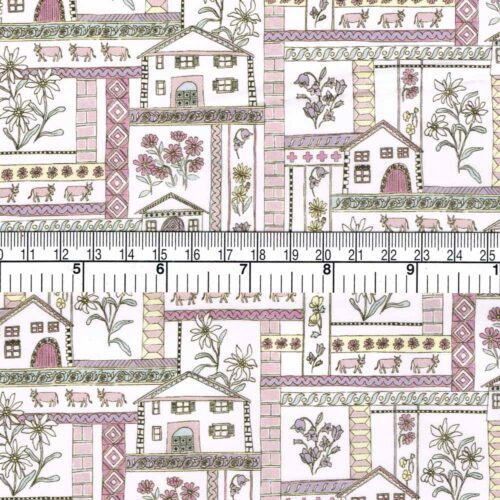 Liberty Tana Lawn House Print Pink