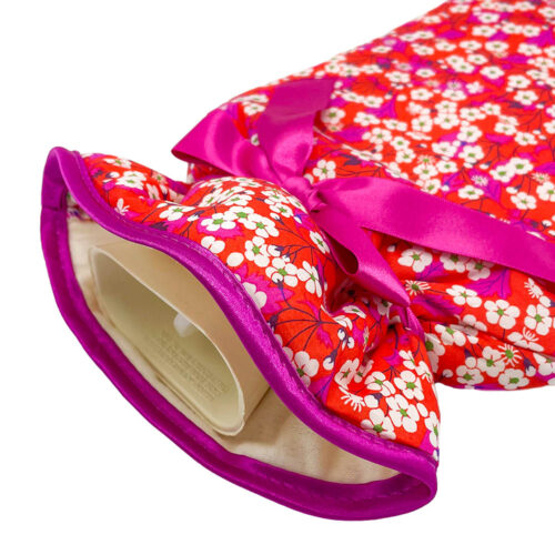 Pretty Red And Purple Hot Water Bottle