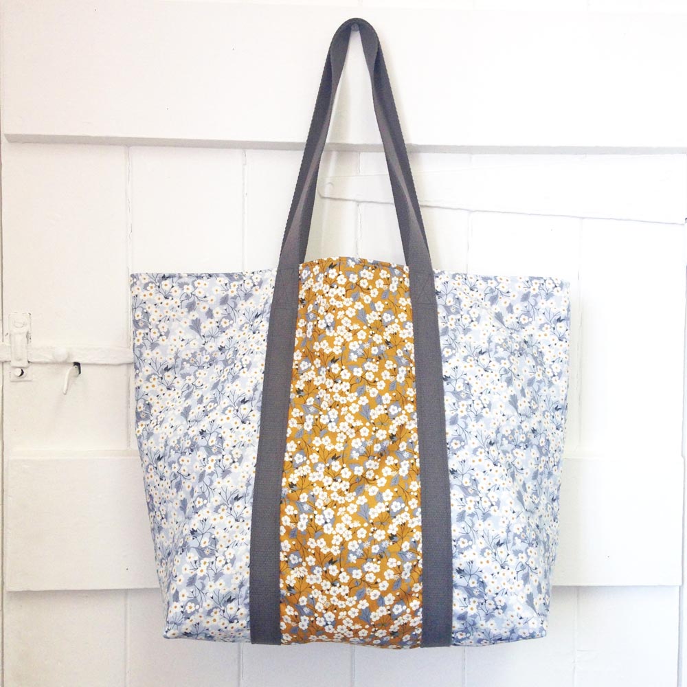 Three Panel Tote Bag Sewing Pattern | Instant Download