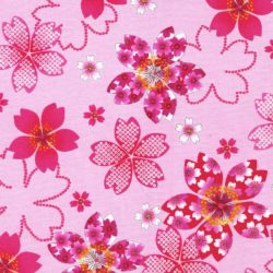 Japansk bomull glitter rosa