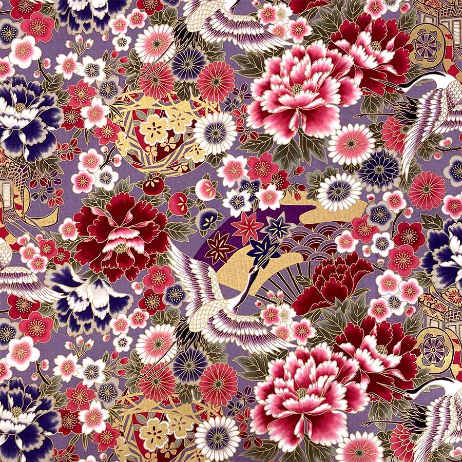 Japanilainen painettu puuvilla Toto Lavender 104 - Alice Caroline - Liberty- kangas, kuviot, sarjat ja paljon muuta - Liberty of London -kangas verkossa