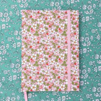Σημειωματάριο Liberty Fabric Covered | Paysanne Blossom Pink