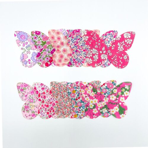 Pink Liberty Fabric Shapes