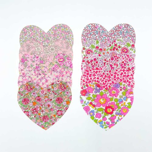 Pink Liberty Fabric Hearts