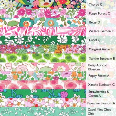 Liberty Fabric Bundle Pink/Green 3235