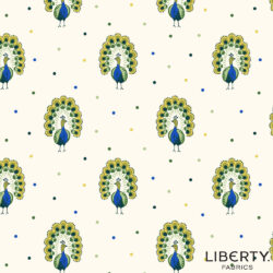 Liberty Quilting Cotton Fier Paons B