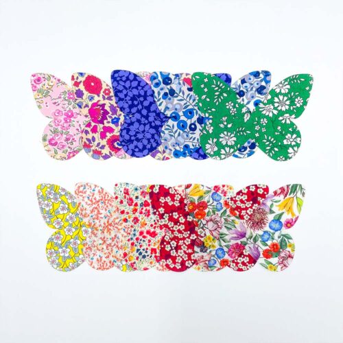Laser Cut Rainbow fabric Butterflies