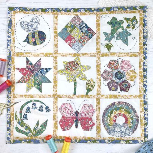 Springtime Mini Sampler Quilt Instant Download