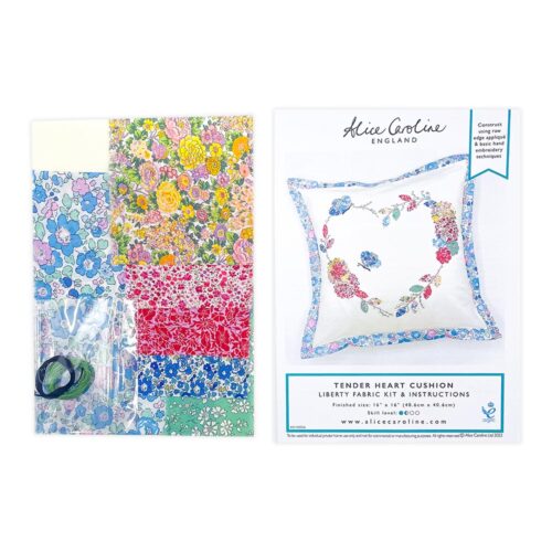 Alice Caroline Tender Heart Cushion Kit with Liberty Fabric