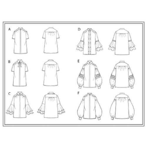 Liberty Dress Pattern Thea Boho Sleeve Shirt - Image 3