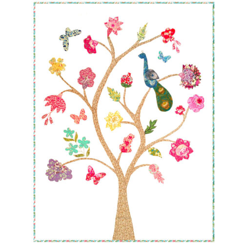 Liberty tana lawn Fabric pattern tree of life quilt wall hanging