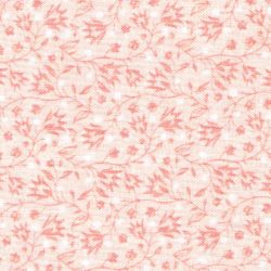Tissu Coton Rose Doux