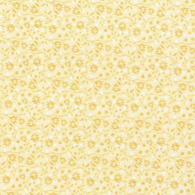 Yellow Floral Quilting Cotton