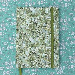 Caderno coberto de tecido Liberty | Jardim Wallace