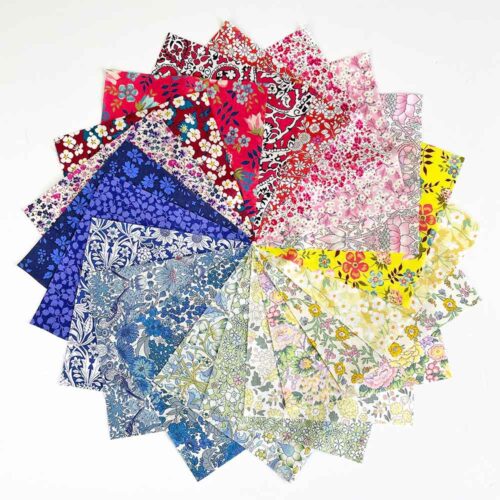 Liberty Fabric Rainbow Charm Squares