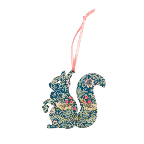 Liberty Strawberry Thief Squirrel Decoration