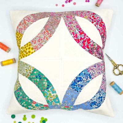 Liberty Fabric Rainbow Colour Wheel Cushion Kit