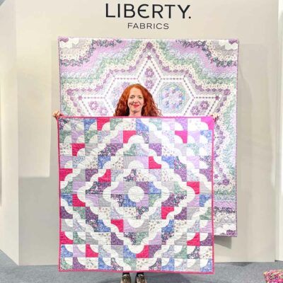 Alice with Liberty Heirloom quilt