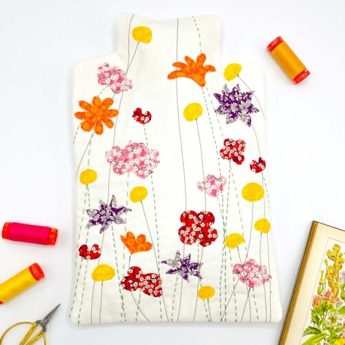 Wildflower Hot Water Bottle Cover Kit